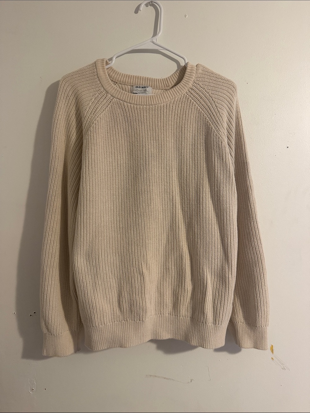 Old Navy white Crewneck Knit Sweater